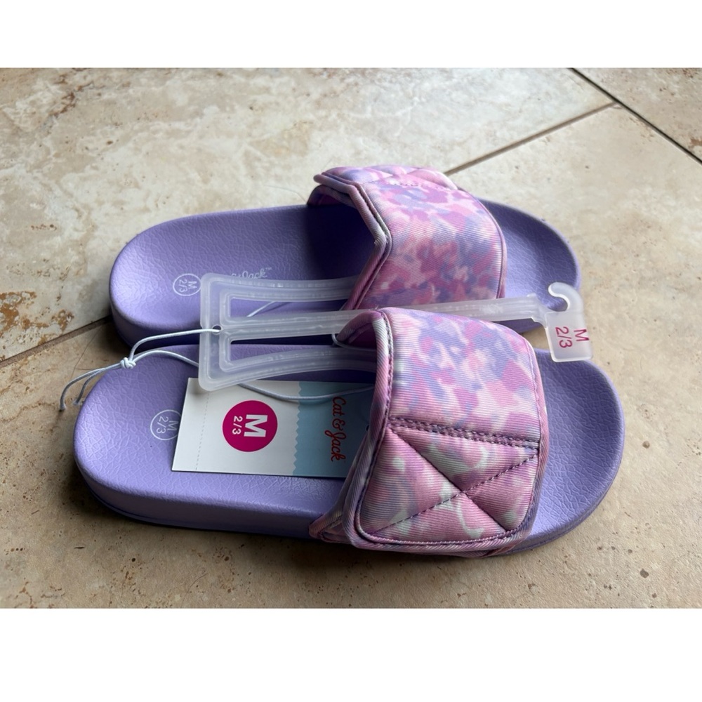 Cat & Jack Slides Size 2/3
